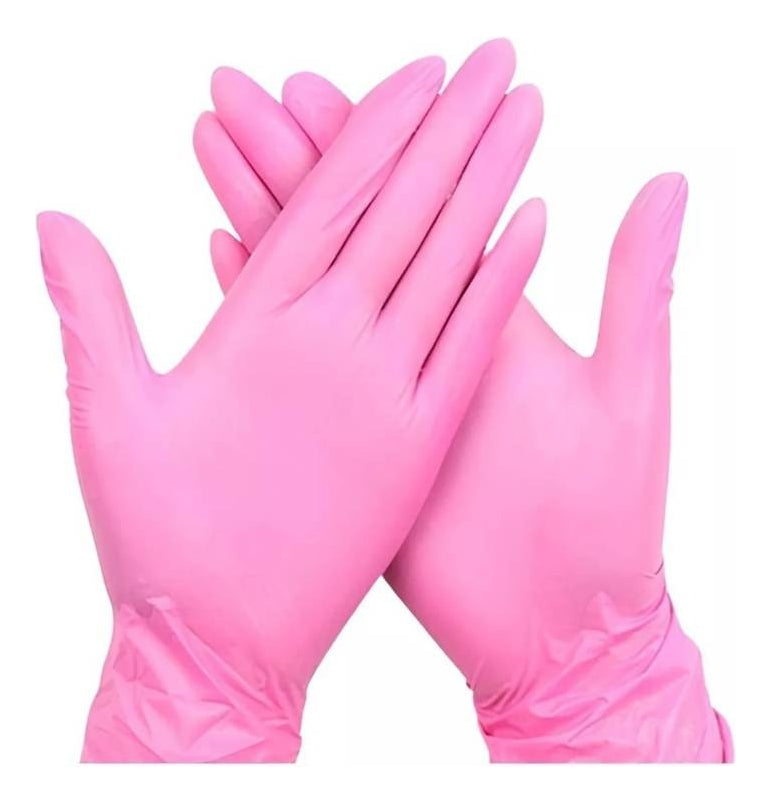Guantes Nitrilo Rosado /talla Xs Pack 10 X 100 Unidades-insumos-medicos-despacho