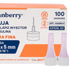 AGUJA LAPIZ INSULINA 31G X 5 MM CAJA DE 100 UNIDADES CRAMBERRY