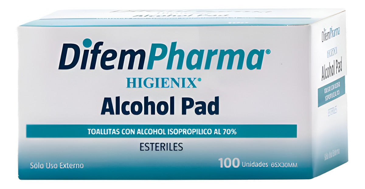 Toallitas Con Alcohol Isopropílico Al 70 Difem 100 Unidades-insumos-medicos-despacho