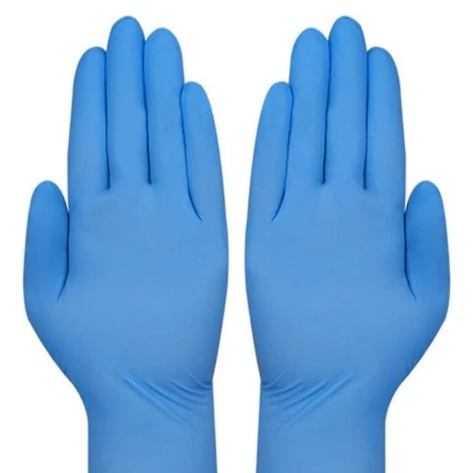 Guantes De Nitrilo Caja 100 Unid. Talla S Color Celeste-insumos-medicos-despacho
