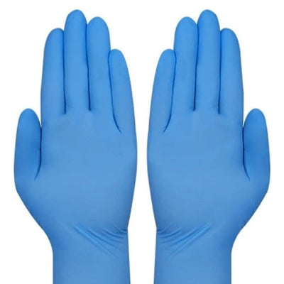 Guantes De Nitrilo Caja 100 Unid. Talla S Color Celeste-insumos-medicos-despacho