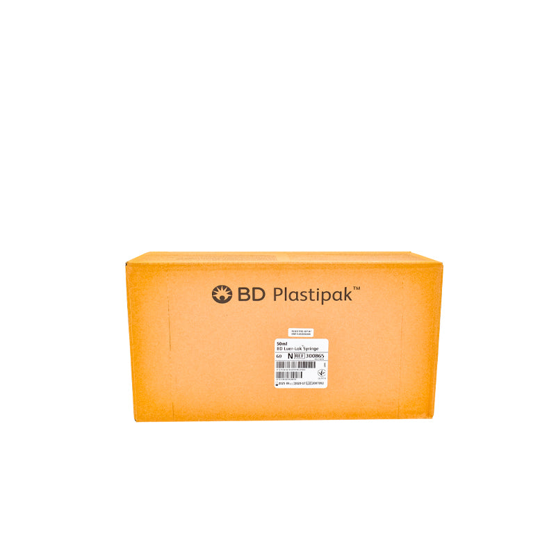 Jeringa  BD Luer Lock 50–60 ml Plastipak Caja 60 UNIDADES