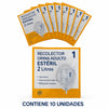 Recolector Orina Adulto 2L Cranberry | Pack x10 Estéril Desechable