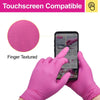 Guantes Nitrilo Rosado Sin Látex – Caja 100 unid (XS a XL)