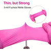 Guantes Nitrilo Rosado Sin Látex – Caja 100 unid (XS a XL)