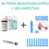 50 Tiras Reactivas Ó Cintas Nipro Premier + 50 Lancetas-insumos-medicos-despacho