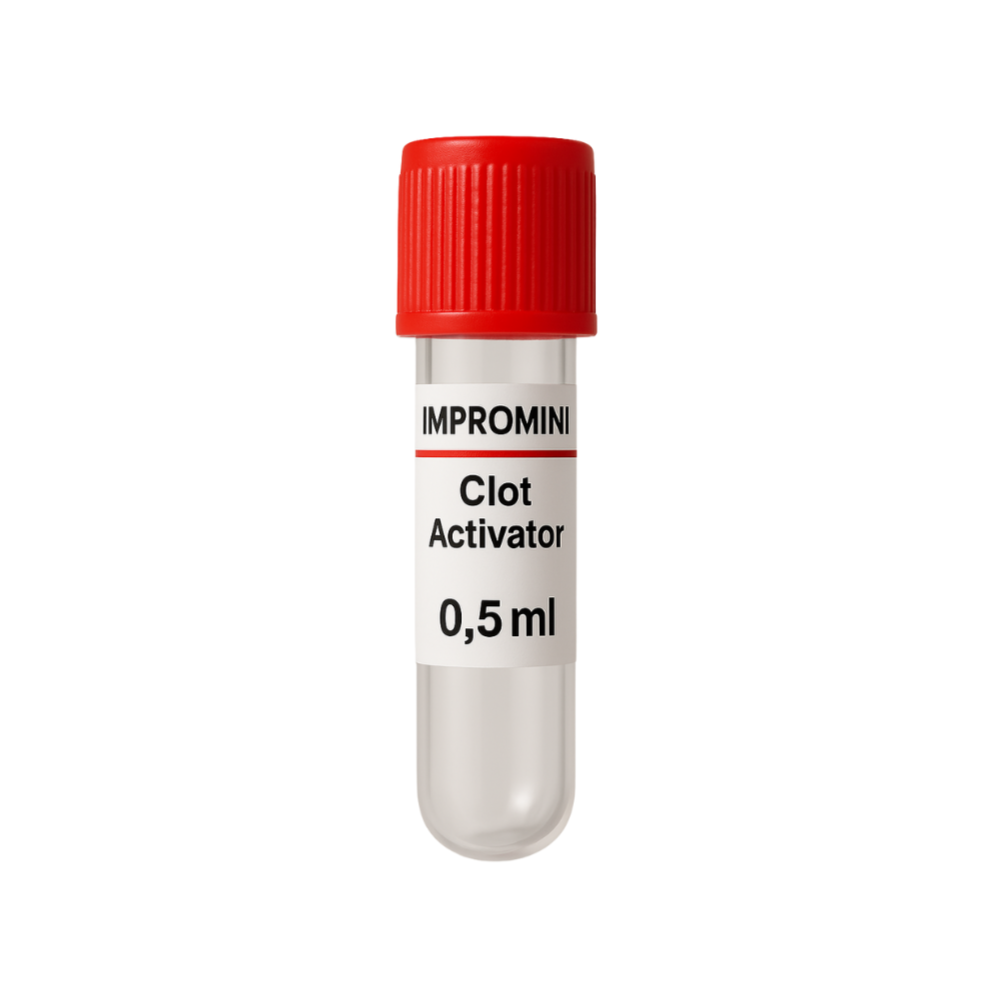 Tubo Tapa Roja 0,5 ml Activador de Coágulo - Pack 50 Unid | Impromini tubo-de-muestras-insumos-mascarillas-guantes quirurgicos