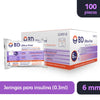 Jeringa Insulina BD Ultra-Fine 0,3 mL 31G x 6 mm | Caja x 100-insumos-medicos-despacho