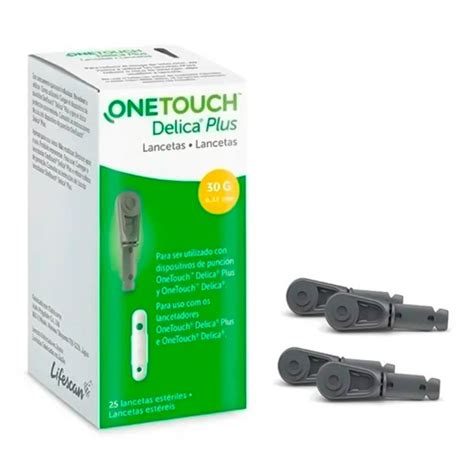Lancetas OneTouch Delica Plus Pack x25 – 30G 0.32 mm
