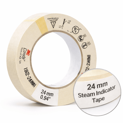 3M Cinta indicadora Rollo 50 m Cinta Autoclave 3M 12mm x50m | Indicador Esterilización