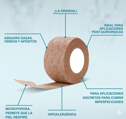 3M cinta micropore Cinta Micropore 2,5 cm x 9 m – Tela Adhesiva Médica Hipoalergénica