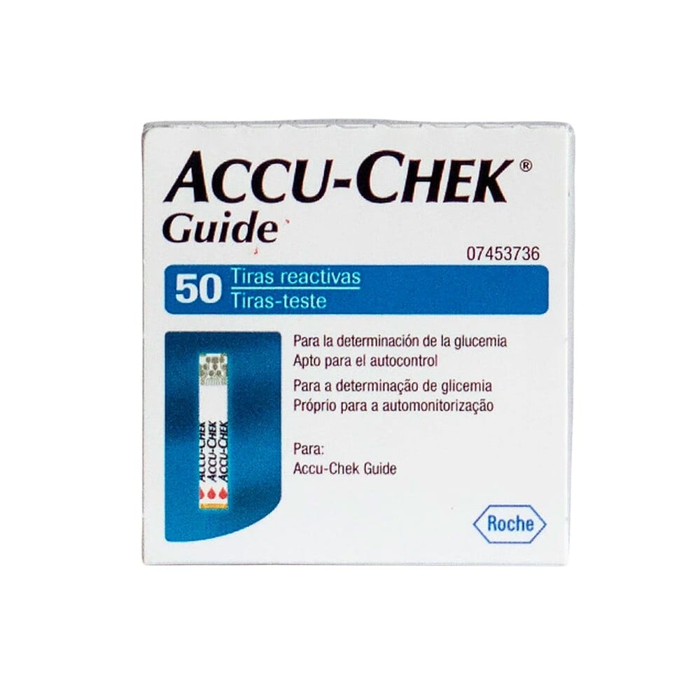 Tiras Reactivas (Cintas) Accu-Chek Guide x50 – FASMED.CL