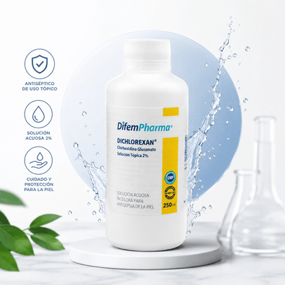 Clorhexidina 2% Solución Tópica 250 ml Dichlorexan DifemPharma