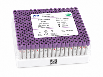 Tubo Vacutainer Tapa Lila 2ml EDTA K3 x100 | Hematología