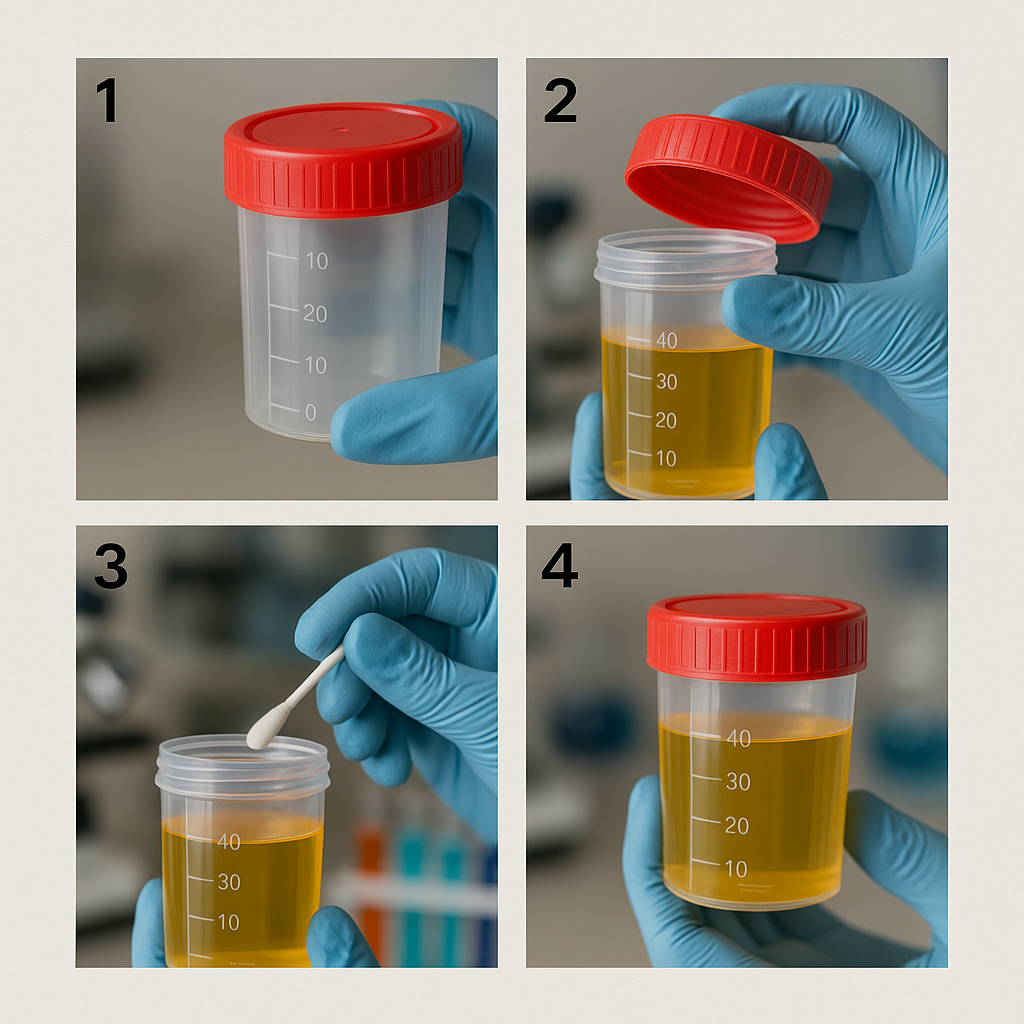 Frasco Estéril Orina 60 ml Tapa Roja  Caja 500 SV – FASMED.cl