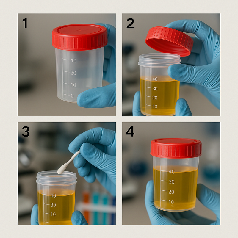 Frasco Estéril Orina 60 ml Tapa Roja  Caja 500 SV – FASMED.cl