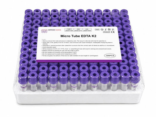 Tubo EDTA K2 0,5 ml – Tapa Lila x100