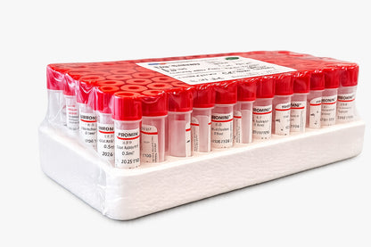 Tubo Tapa Roja 0,5 ml Activador de Coágulo - Pack 50 Unidades