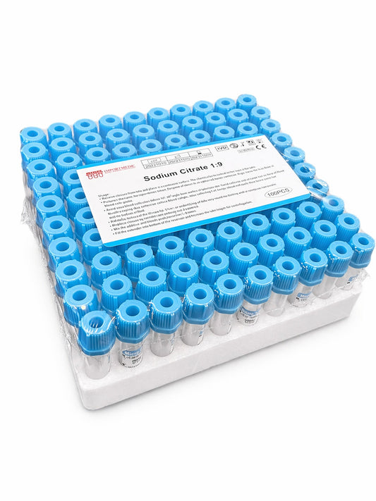 Tubo Vacutainer Tapa Celeste 0,5ml Citrato Sodio x100 | Coagulación