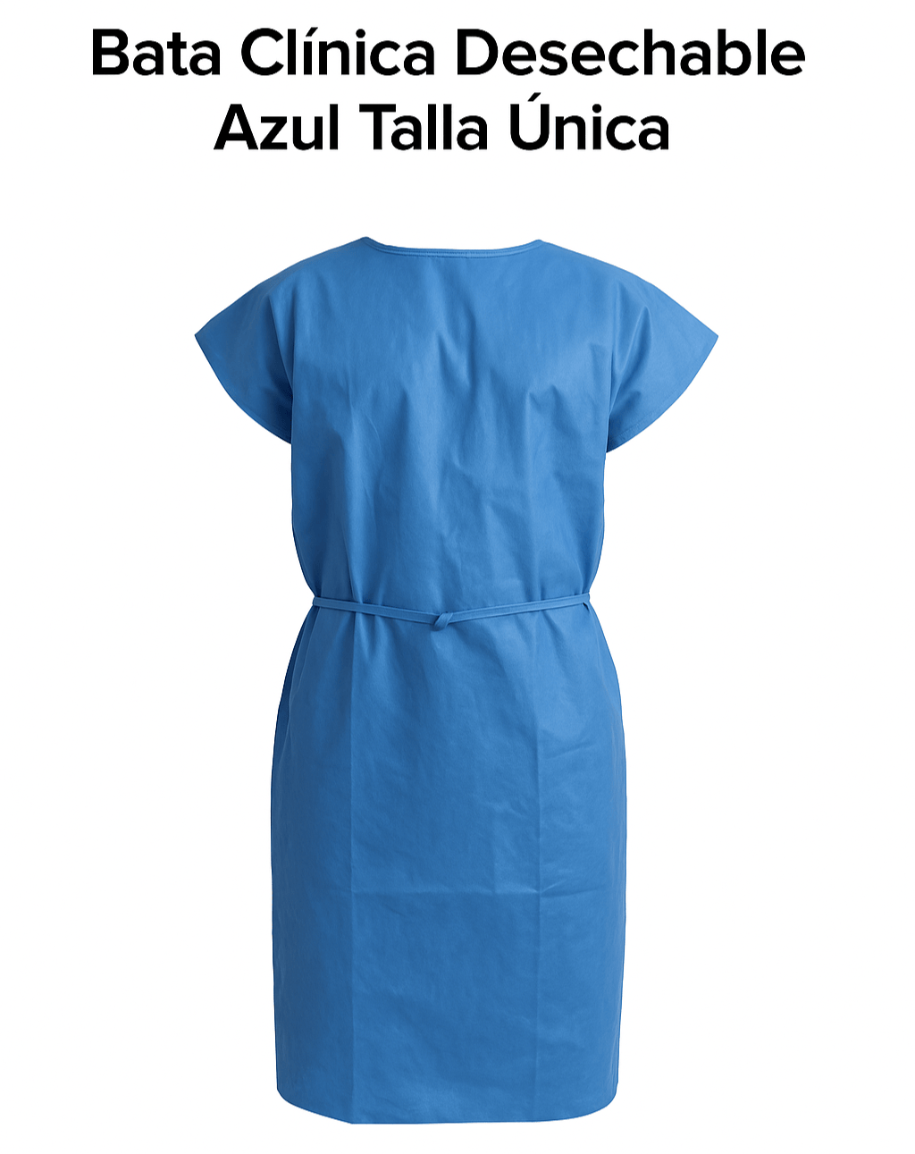FASMED.CL Bata Desechable SMS Bata de Paciente Desechable SMS Azul | Talla Única | Uso Clínico y Estético
