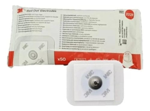 FASMED.CL Electrodo 3M Red Dot 2228 Monitoreo x50 | ECG Desechable