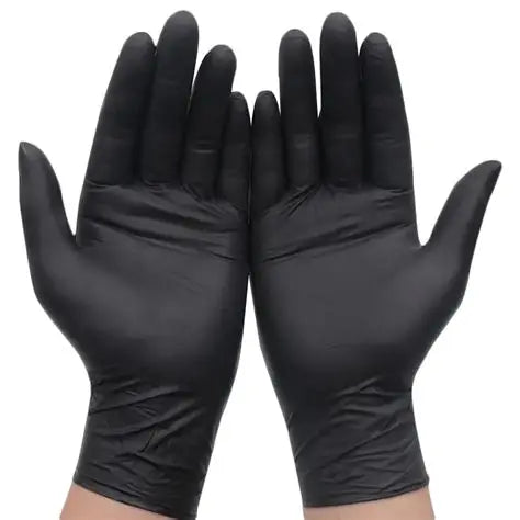 FASMED.CL Guantes de Nitrilo Negro XS Guantes de Nitrilo Negro Sin Polvo | Caja x 100 unidades – Alta Resistencia y Protección Médica