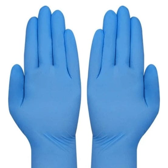 FASMED.CL Guantes de Nitrilo XS Guantes de Nitrilo Celeste – Tallas XS a XL – Caja x100
