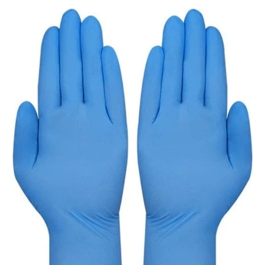 FASMED.CL Guantes de Nitrilo XS Guantes de Nitrilo Celeste – Tallas XS a XL – Caja x100