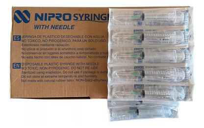 FASMED.CL Jeringa Desechable Luer Lock 10ml Nipro 21g X 1 1/2 Caja100u