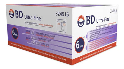FASMED.CL Jeringa Insulina BD Ultra-Fine 0,3 mL 31G x 6 mm | Caja x 100