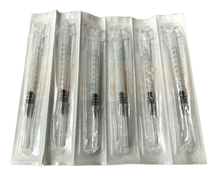 FASMED.CL Jeringa Tuberculina 1 Ml Luer Slip 27g * 1/2 1ml Cranberry