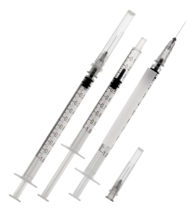 FASMED.CL Jeringa Tuberculina 1 Ml Luer Slip 27g * 1/2 1ml Cranberry