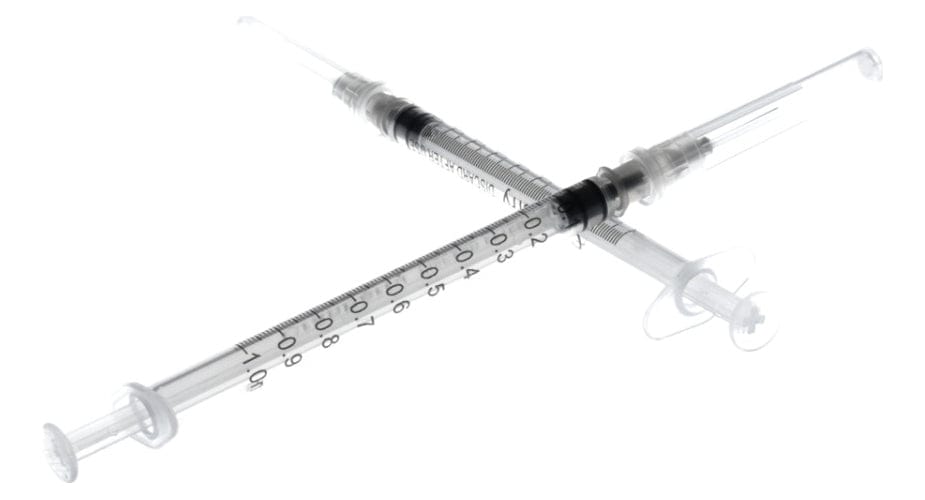 FASMED.CL Jeringa Tuberculina 1 Ml Luer Slip 27g * 1/2 1ml Cranberry