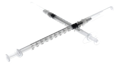 FASMED.CL Jeringa Tuberculina 1 Ml Luer Slip 27g * 1/2 1ml Cranberry
