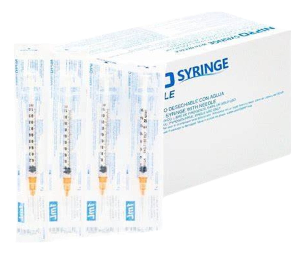 FASMED.CL Jeringa Tuberculina 1 ml Nipro Jeringa Tuberculina 1 ml Nipro 25G x 5/8" | Caja x100 | Luer Slip Estéril