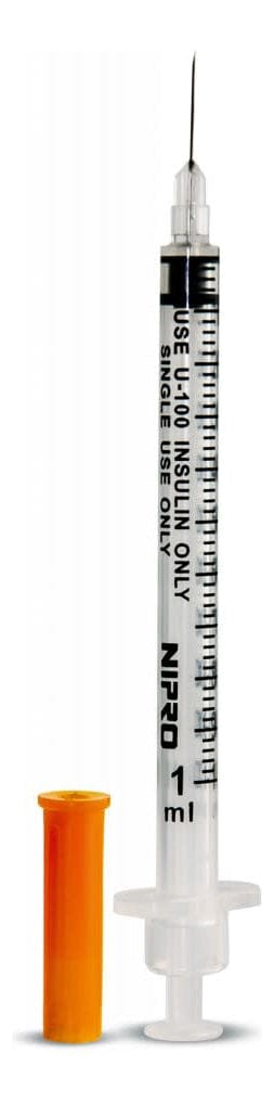 FASMED.CL Jeringa Tuberculina 1 ml Nipro Jeringa Tuberculina 1 ml Nipro 25G x 5/8" | Caja x100 | Luer Slip Estéril