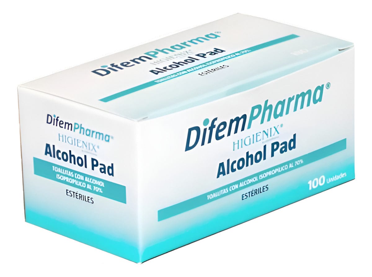FASMED.CL Toallitas Con Alcohol Isopropílico Al 70 Difem 100 Unidades