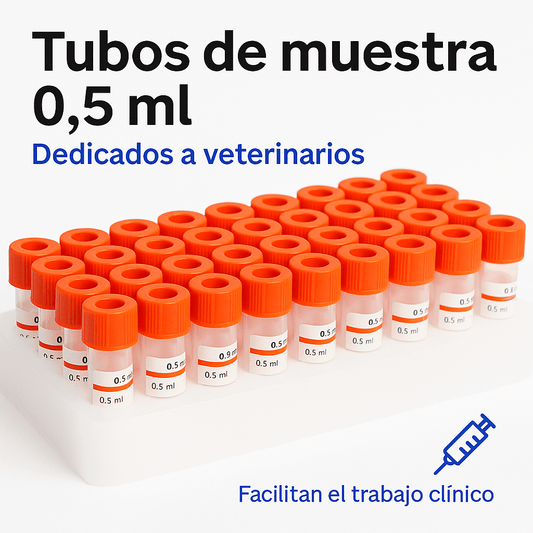 FASMED.CL Tubo de recolección de sangre Tubo Tapa Roja 0,5 ml Activador de Coágulo - Pack 50 Unid | Impromini