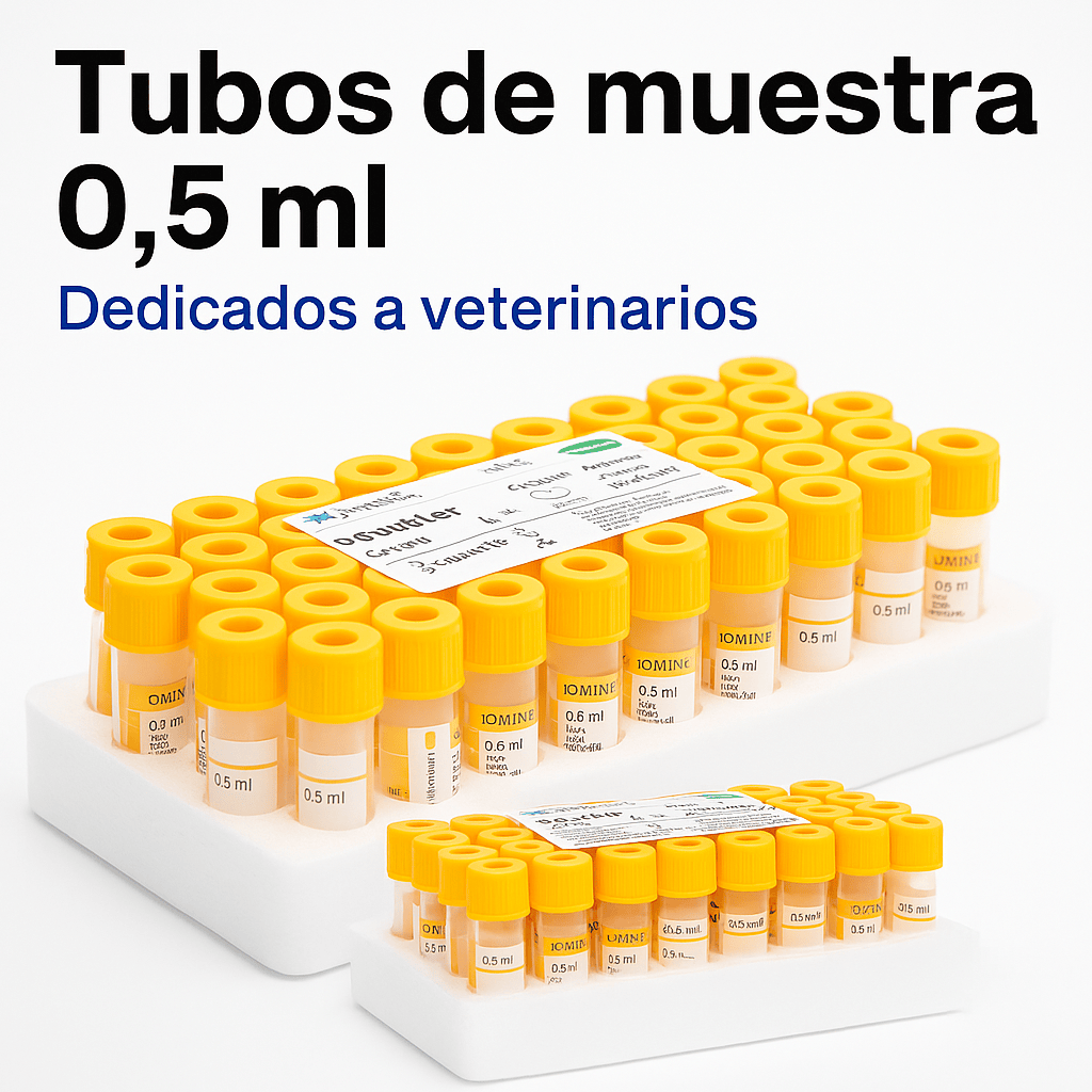 FASMED.CL Tubo Tapa Amarilla 0,5 ml Tubo Tapa Amarilla 0,5 ml Gel Activador Coágulo - Pack 50 Unid | Impromini