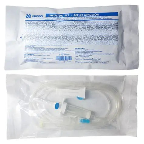NIPRO Equipo de venoclisis Pack 25 unid Bajada de Suero Macrogoteo Nipro  Pack 25 unid – FASMED.cl