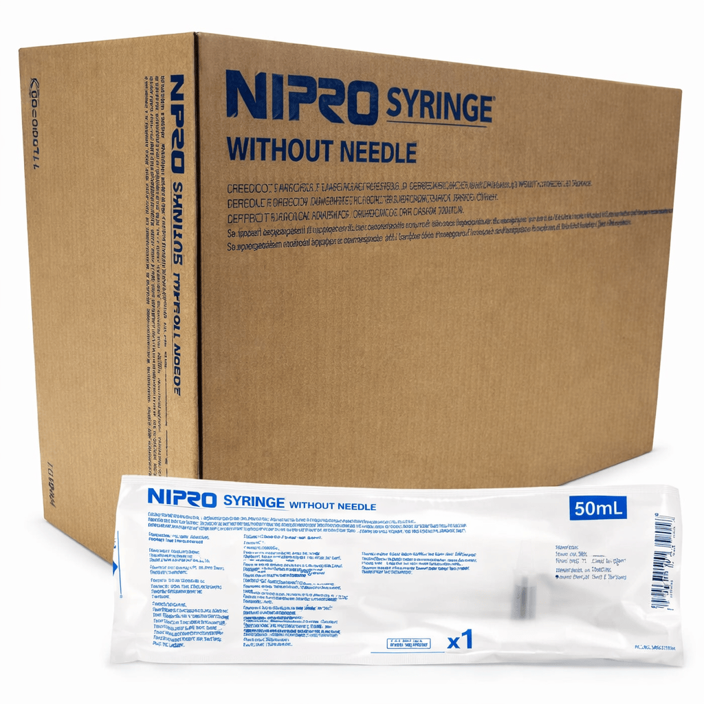 NIPRO Jeringa Caja 30 unid Jeringa 50ml Punta Central Luer Lock x30 Nipro | Alimentación