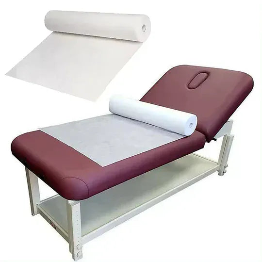 reutter Sabanilla desechable para camilla Sabanilla Desechable de Papel para Camilla 50 cm x 48 m – Rollo Clínico Cranberry