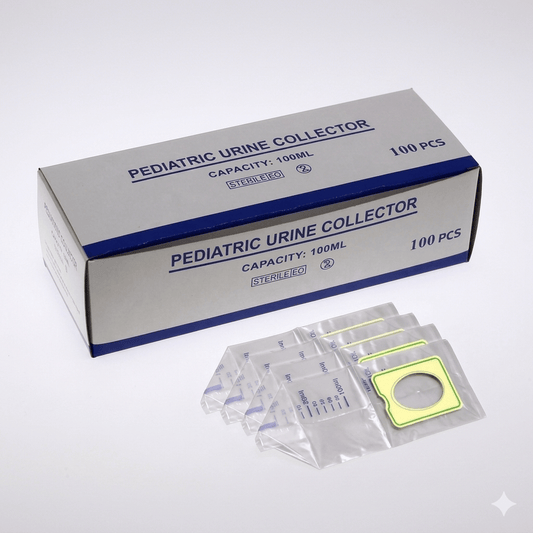 sv Recolecto orina pediatrico Caja 100 unid Recolector Orina Pediátrico 100ml x100 | Estéril Adhesivo