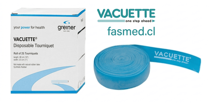 vacuette ligadura azul Torniquete BD Vacutainer Stretch Sin Látex para Extracción de Sangre – Caja 25 Unidades