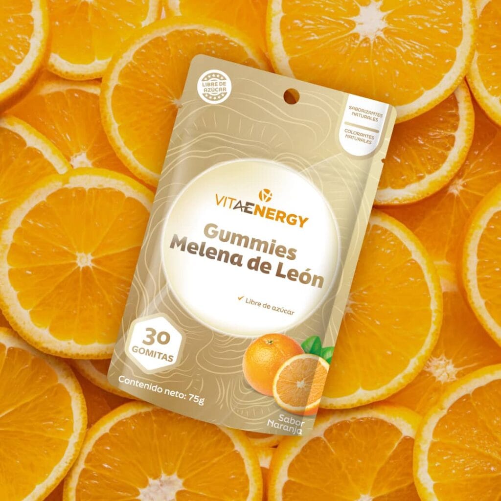 VitaEnergy Suplemento Frasco 90 gomitas Gummies Melena de León 90 Unidades  VitaEnergy – FASMED.cl